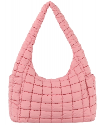 Puffy Quilted Nylon Shoulder bag JYE0506 BLUSH
